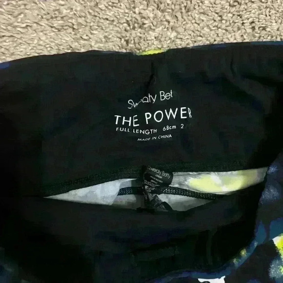 Sweaty Betty Power Full Length Workout Leggings Lime Punch Floral Print - Size S - Picture 2 of 11